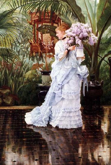 James Tissot Lilacs, Spain oil painting art